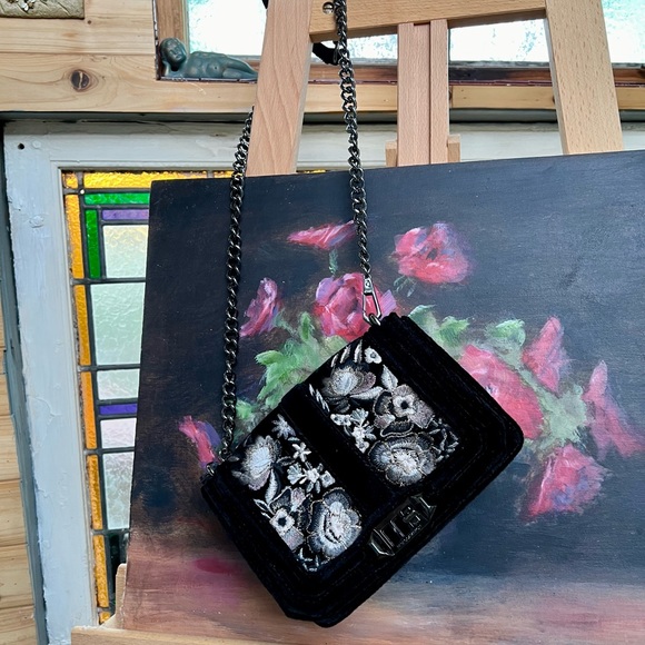 Rebecca Minkoff Embroidered Velvet Crossbody - Picture 10 of 10